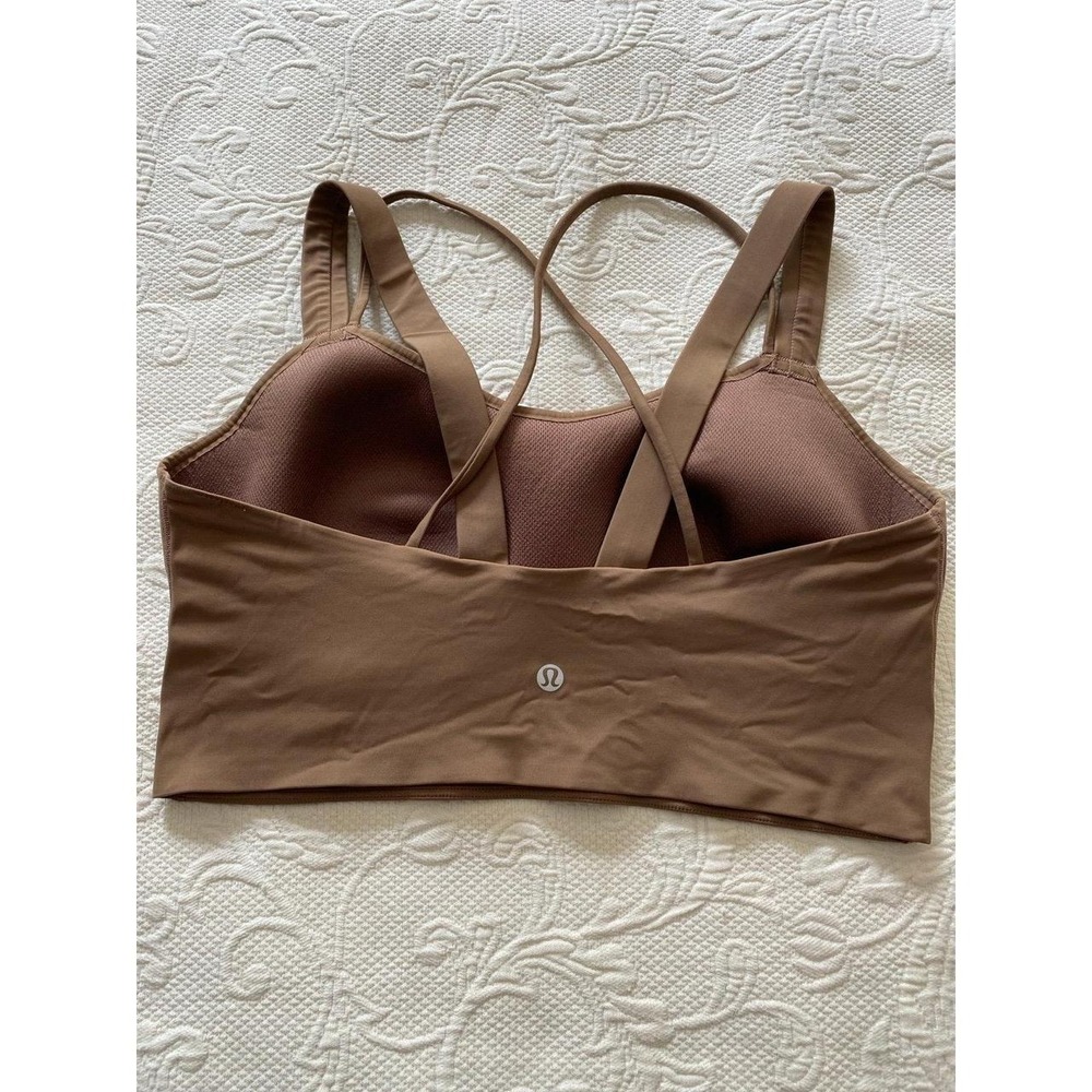 Lululemon Sports Bra Athletic Apparel Women's Brown No Tag Medium - Large